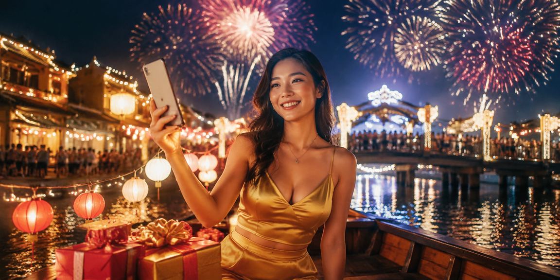 Không khí chợ đêm Hội An lung linh đèn lồng với người dùng casino di động