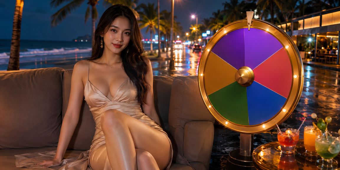 Người chơi may mắn trúng giải lucky draw tại bãi biển Mũi Né trong không khí lễ hội